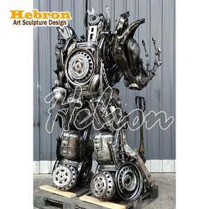 Escultura <span class=keywords><strong>de</strong></span> Metal <span class=keywords><strong>de</strong></span> Acero Inoxidable Gigante con Luces LED para Decoración <span class=keywords><strong>de</strong></span> Jardín y Parque, Arte <span class=keywords><strong>de</strong></span> Metal Reciclado, Estatua <span class=keywords><strong>de</strong></span> Metal <span class=keywords><strong>de</strong></span> Desecho con Diseño <span class=keywords><strong>de</strong></span> Terminator - Product Image 3
