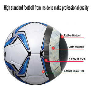 <span class=keywords><strong>Balones</strong></span> de Fútbol Personalizados con Logotipo Impreso en Cuero PU, Tamaño Oficial, de Goma, Económicos, al por Mayor, para Entrenamiento, Tamaño 5 - Product Image 5