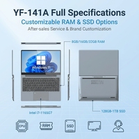 Laptop Aziendale con Processore Intel Core I7-1165G7 Quad-core, Sistema Windows 10, Schermo da 14,1 Pollici con Risoluzione 1920*1080