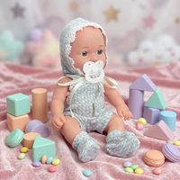 Dollri Starri Nouveau Design 12 ''Vinyle Doux Bébé Poupées Ensemble Avec Sucette Poupée Accessoires