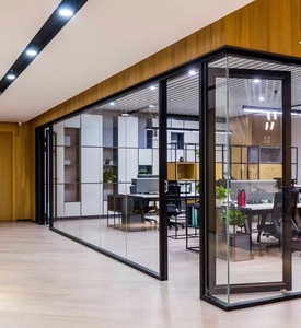 Chất lượng cao nhôm khung kính phân vùng tường cho văn phòng thương mại không gian phòng hội nghị Divider giải pháp - Product Image 4