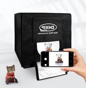 Caja de Luz Portátil para Fotografía de 80*80*80cm con Iluminación LED Profunda, Equipo de Estudio Fotográfico, Tienda de Luz - Product Image 4