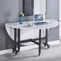 Moderne Esszimmer möbel Luxus runder faltbarer Esstisch Mesa Comedor Marmor klappbarer Esstisch