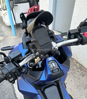 Support de téléphone sans fil pour chargeur de moto, support d'amortissement rapide pour GPS, support de guidon pour téléphone portable