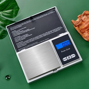 थोक मिनी डिजिटल जेब पैमाने स्टेनलेस स्टील <span class=keywords><strong>0.01g</strong></span> माप सोने हीरा वजन पैमाने 1 किलोग्राम 500 ग्राम 100 ग्राम बैटरी - Product Image 2
