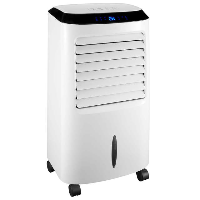 3 Wind Speed Air Cooler with Humidifier LCD Display Oscillating Remote Control Portable Cooling Fan