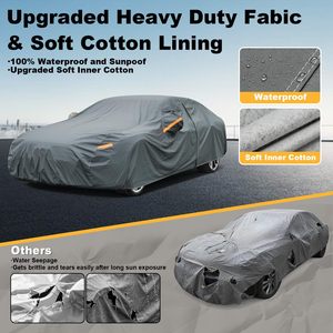Housse de voiture universelle quatre saisons, personnalisée, imperméable, pliable, pour extérieur, protège du soleil et de la neige, vente en gros - Product Image 2