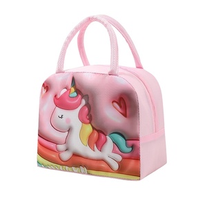 Bolsa de almuerzo aislada portátil con diseño de dibujos animados para niños, organizador de desayuno térmico 3D, almacenamiento impermeable al aire libre, Picnic de viaje - Product Image 6