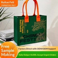 Nouveau sac fourre-tout ethnique haut de gamme en non-tissé personnalisé pour le Festival des Bateaux-Dragons, boîte cadeau Zongzi, style chinois
