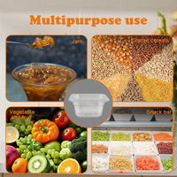 DaoSheng 1/2 Commercial En Plastique Polycarbonate Restauration Alimentaire Buffet De Fruits Servir Conteneurs De Stockage Transparent GN Alimentaire Casseroles