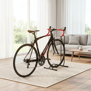 <span class=keywords><strong>Portabici</strong></span> da Pavimento a L Facile da Montare, Design Smontabile, Finitura Verniciata a Polvere, Attrezzi Inclusi per Interni - Product Image 6