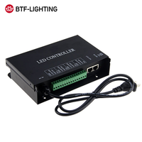 SPI 110v 220v programmation protocole Art-Net LED Studio LED construit H802ra esclave en ligne 4 univers Artnet contrôleur dmx