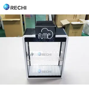 Rechi Custom Afsluitbare Acryl Sigaret Opslag Retail Display Stand Kast Voor Rook Winkel Perspex Tabak Organizer Case