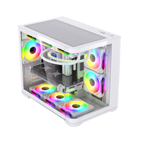 LOVINGCOOL 2026 Nouveautés Boîtier PC Gamer d'usine MATX, Cabinet CPU USB3.0, Verre Trempé, Refroidisseur d'eau pour CPU Gamer, Boîtier d'ordinateur