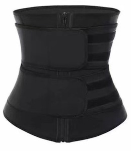 Ceinture de sudation et de fitness pour femme avec fermeture éclair, 100 % polyester, protection professionnelle flexible, par USA Mairun - Product Image 5