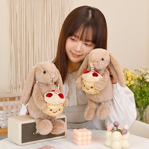 Jellycat Custom Stuffed Safe <strong>Rabbit</strong> Hug Cake Plush Toy With Short Plush Pp Cotton Filling <strong>Comforter</strong> For Birthday - Product Image 2