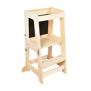 Torre de Aprendizaje para Niños Pequeños que se Convierte en Escritorio y Silla para un Aprendizaje Creativo, Ayudante de Cocina Plegable Moderno para Uso en Apartamentos - Product Image 1
