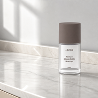 Flacon roll-on en verre de 50 ml, contenant cosmétique pour soins de la peau, parfum, huile essentielle
