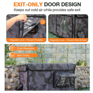 Großhandel Hot Sale Faltbarer Katzen käfig Grenz überschreitende Außen heizung Isolierung Katzen haus Haustier Zaun Zelt für Winter geburt - Product Image 3