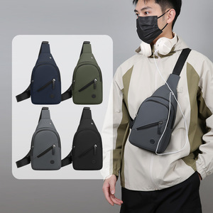 Men's Chest Bag Water Repellent Large Capacity Multi Layer Adjustable Strap Crossbody Bag Everyday Use - Product Image 3