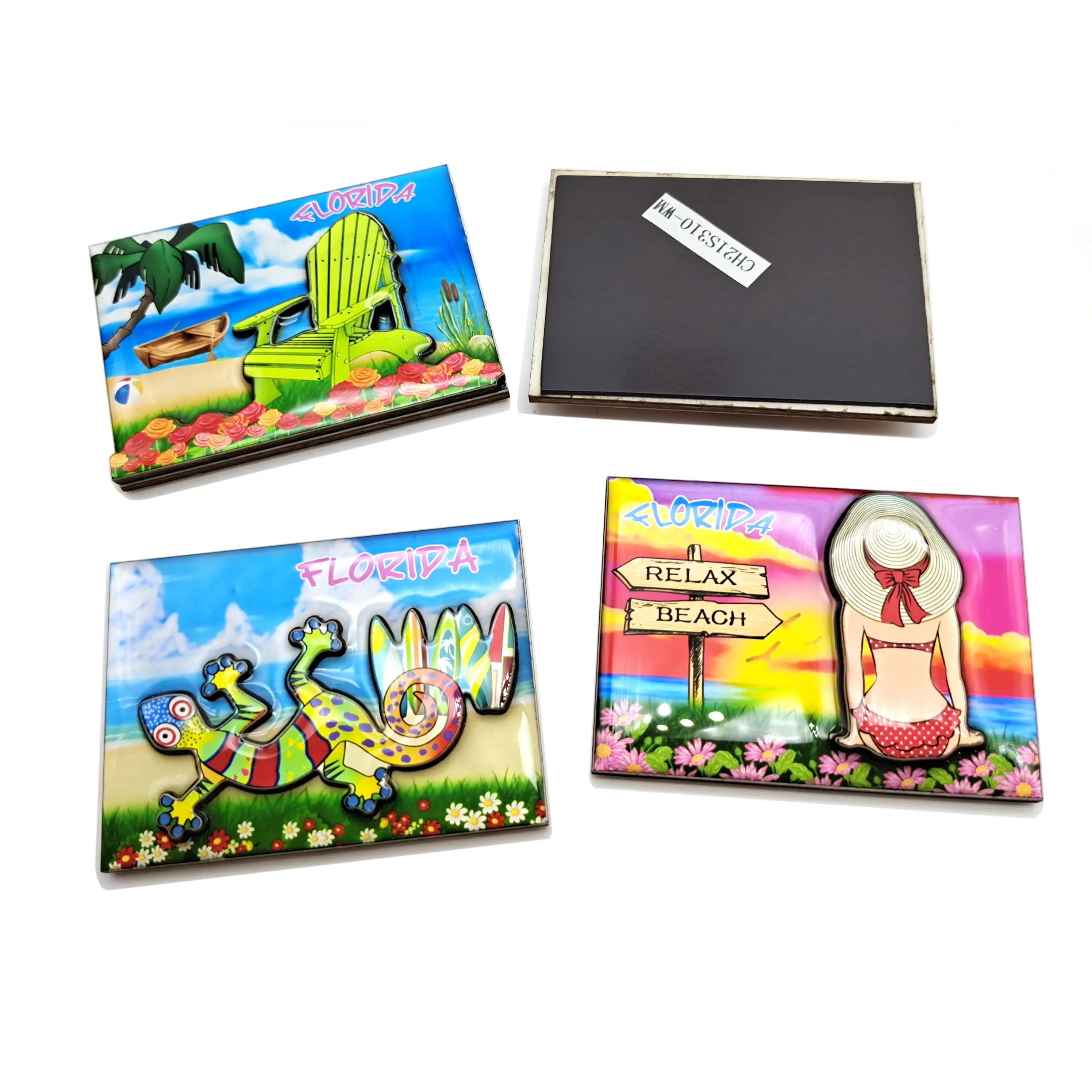 3d MDF Fridge Magnet Souvenir City Tourist Gift Magnet Creative Home and Kitchen Decoration Magnetic Sticker