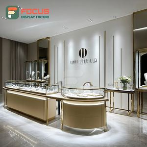 Modern Jewelry Store Display Furniture Tempered Glass Panel Jewelry Shop Jewelry Cabinet - Product Image 6