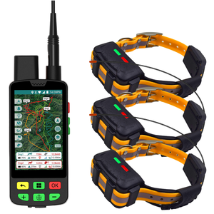 Navegador GPS de Mano y Collar de Rastreo para Perros de Caza con GPRS, Construcción Metálica, para hasta 20 Perros - Product Image 1