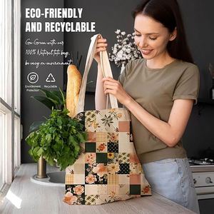 Aesthetic Design <b>Large</b> Capacity Cotton Bag Environmentally Friendly Shopping Bag 100% Cotton <b>Plain</b> Color Simple Handbag - Product Image 3