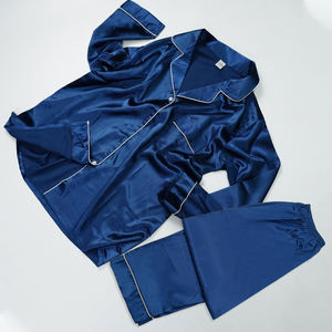 Conjunto de pijama de mujer al por mayor, conjuntos de pijama de dos piezas de poliéster de primavera para mujer - Product Image 4