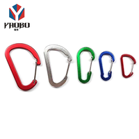 Gantungan Kunci Logo Kustom Klip Pengait Oranye Aluminium Bentuk Labu Carabiner Clip Spring Snap Hook Karabinerhaken untuk Tempat Kunci