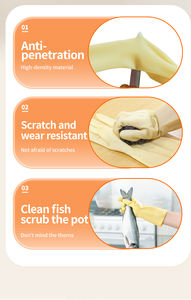 قفازات تنظيف مطبخ صحية صديقة للبيئة للاستخدام المنزلي تنظيف طبيعي آمن - Product Image 2