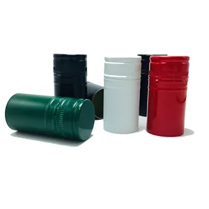 Pengiriman CEPAT Warna Merah Hitam Aluminium Ropp Cap 30Mm Aluminium Wine Screw Cap