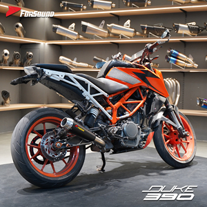 Forsound Precio de Fábrica al por Mayor KTM Duke390 RC390 Estilo Arrows Silenciador de Escape de Competición Negro de Acero Inoxidable 2018 <span class=keywords><strong>2021</strong></span> - Product Image 3