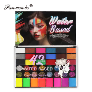 Kit de Maquillage Facial Professionnel 42 Couleurs Activé pour le Corps, Peinture Corporelle à Base d'Eau pour Cosplay et Halloween - Product Image 1