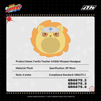 Joyouth Officiel sous licence Katekyo Hitman Reborn Personnage d'anime Peluche Coussin de tête Jouet décoratif de collection pour fans