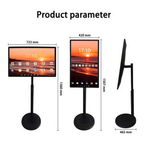 ทีวีหน้าจอสัมผัสอัจฉริยะแบบพกพาอเนกประสงค์บนล้อ พร้อมจอแสดงผล LED รองรับภาพเคลื่อนไหวและกราฟิก เชื่อมต่อไร้สายสำหรับใช้<span class=keywords><strong>ใน</strong></span>บ้านและสำนักงาน - Product Image 1