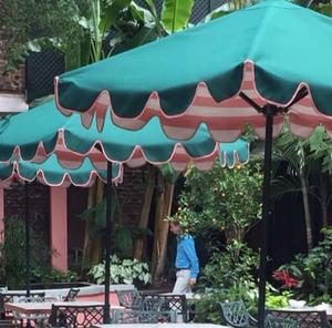 MÁS DISEÑO Moderno Poste de madera Lona Impermeable Patio <span class=keywords><strong>Piscina</strong></span> Jardín Sol de madera Playa Paraguas al aire libre <span class=keywords><strong>con</strong></span> borlas - Product Image 4