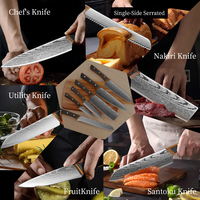 Cuchillo de chef de acero inoxidable para uso doméstico, juego de cuchillos de cocina, cuchillo japonés, cuchillo Santoku, cuchillo para pan, cuchillo para rebanar, cuchillo multiusos