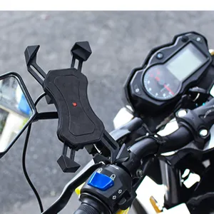 Suporte universal de celular para motocicleta, suporte à prova d' água de bloqueio rápido para celular