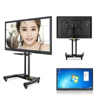 INGSCREEN Vente en gros 32 "-86" Tableau intelligent Tableau blanc interactif Support mobile à écran plat interactif