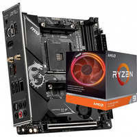 MSI MPG B550I游戏边缘最大无线二手游戏主板支持3600X 3700X 3800X AMD Ryzen处理器