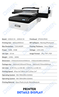 Printer Makanan Otomatis Harga Murah Promosi OEM dengan Lampu LED PVC, Printer UV Flatbed DTG 6090 4060 di Bangladesh