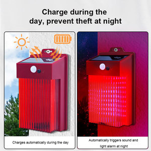 <b>Solar</b> Alarm <b>Light</b> 200LM Outdoor <b>Motion</b> <b>Sensor</b> <b>Security</b> Lamp 48 LED IP65 Waterproof Infrared Warning Wall <b>Light</b> for Garden Yard - Product Image 3