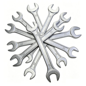 Practical Double Head Wrench Multi Size Stable Torque Hand <b>Spanner</b> for General Mechanical Repair Work - Product Image 1