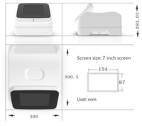 Étui professionnel pour instrument de bureau de 8 pouces, boîtier universel en ABS pour appareil dentaire et scanner cutané (Modèle W06)
