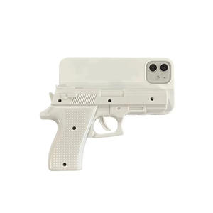 Pistola de juguete de dibujos animados en 3D Tpu silicona a prueba de golpes accesorios para teléfono móvil funda para iPhone 16 Pro Max 17 Air 15 Plus 14 13 <span class=keywords><strong>Mini</strong></span> 12 - Product Image 1