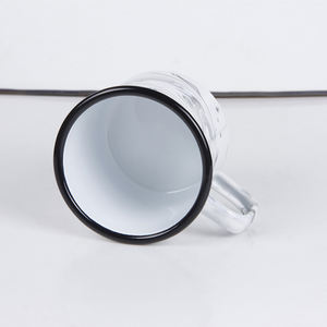 Juego de tazas y platillos de café expreso de cerámica con logotipo personalizado, Mini juego de tazas de cerámica de café con leche de porcelana promocional con logotipo personalizado de La AI-MICH - Product Image 3