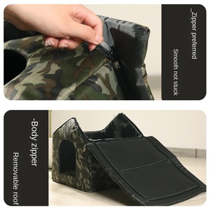 Açık çevre dostu evcil hayvan kafesi su geçirmez çıkarılabilir ve yıkanabilir kedi evi çadır köpek kulübesi ve yastık Mat ile köpekler ve kediler için - Product Image 5