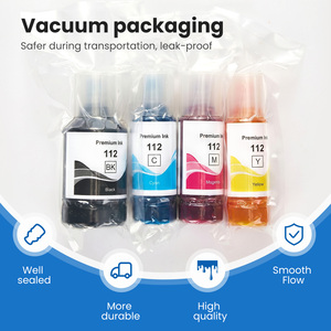 Encre en vrac compatible de qualité supérieure Factory Pigment 112, encre à base d'eau pour recharger les imprimantes <span class=keywords><strong>EcoTank</strong></span> L15150 L15160 - Product Image 6