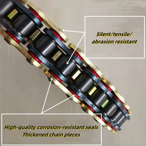 पतला स्टेनलेस स्टील मोटरसाइकिल पत्ती श्रृंखला आकार 428 520 525 530 पुल-पहनने प्रतिरोधी संचरण उद्देश्य उच्च गुणवत्ता - Product Image 5